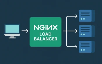 nginx load balancer diagram showing distributed traffic across backend servers